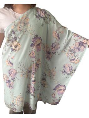 VICI Women’s Medium Floral One Sleeve Top Boho Asymmetrical Resort Chic